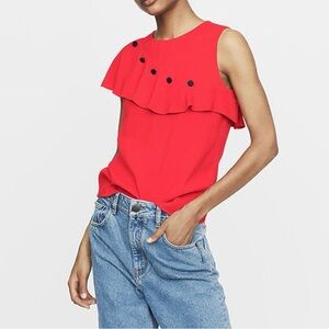 NWT Maje Lorena Crepe Top, Size 1 (size small)